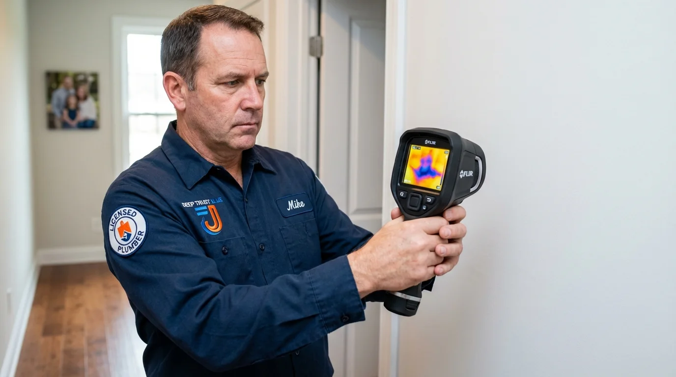 Thermal imaging leak detection by Johns Plumbing LLC in Pelham